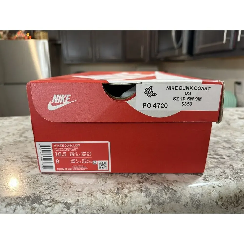 Nike Dunk Low‎ Coast Men's Size 9 (10.5W) DD1503-100 OG ALL CLEAN BOX